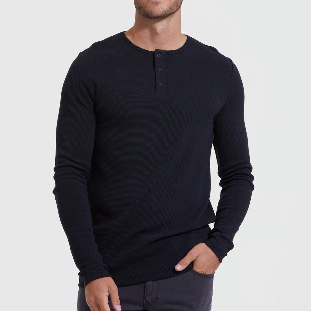 Saks 5th HEDGE - Men’s Long Sleeve Henley